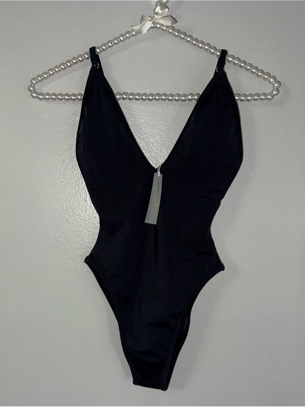 GOOSEBERRY INTIMATES ONE PIECE IN BLACK - Picture 3 of 12